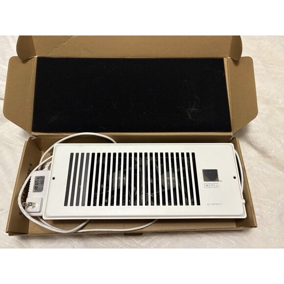 AC Infinity AIRTAP T4 White, Register Booster Fan for 4” x 12” Register Holes - Picture 7 of 9